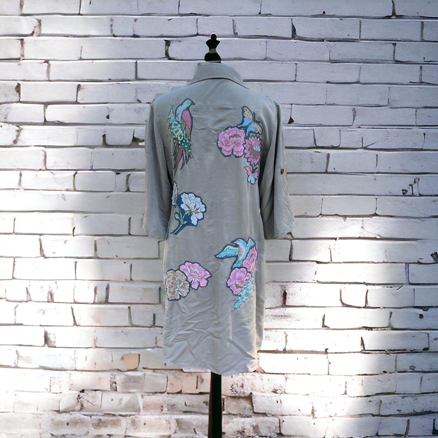 Upcycled Shirt Dress - Grateful Dead Inspired - Size Small