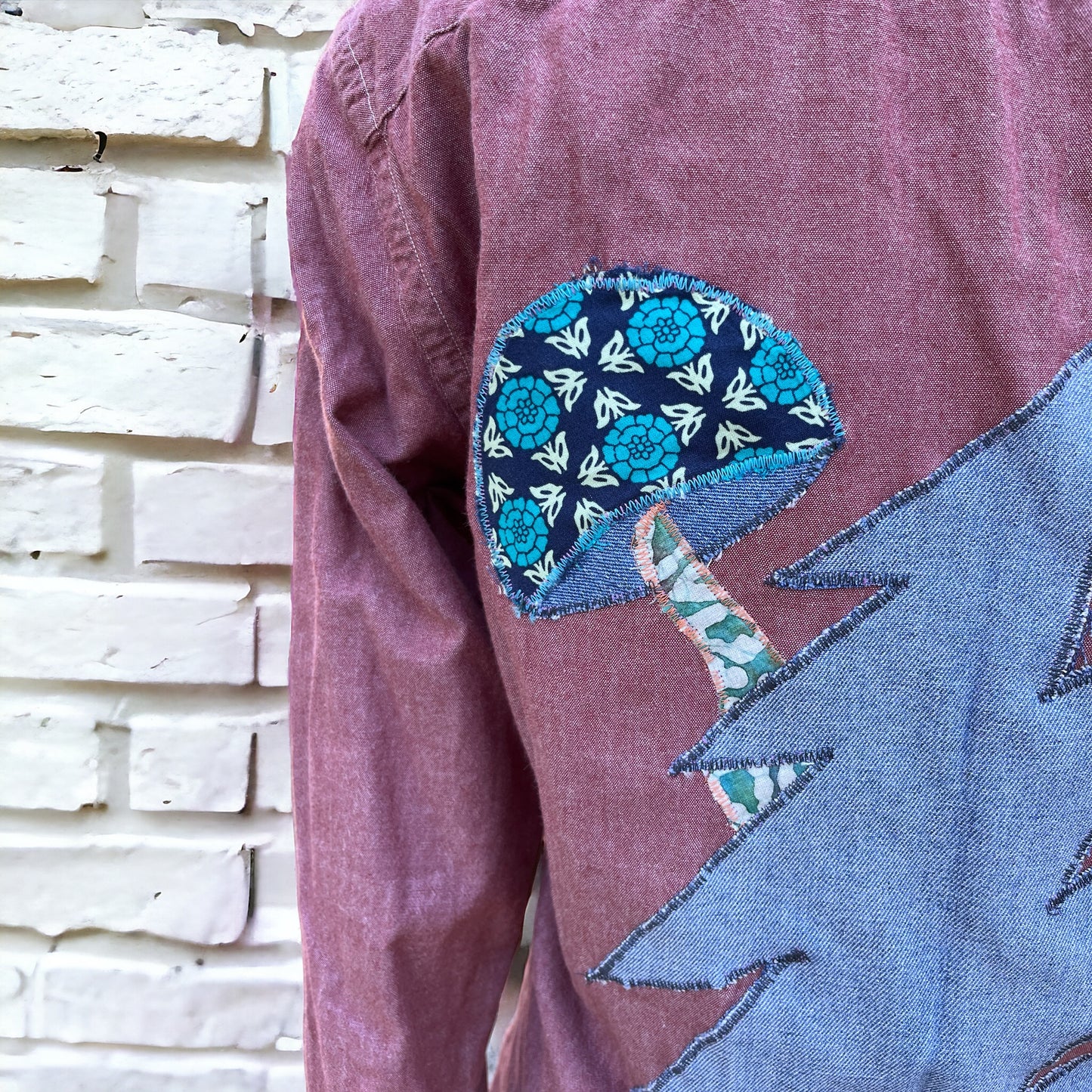 Grateful Dead Inspired Upcycled Button Up